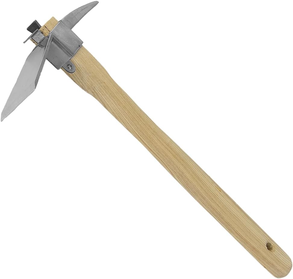 J606 Planting Hoe, 2.5-Inch Wide Stainless Steel Blade, 3-Inch Pick