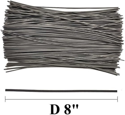 4.72",1000 Pcs,Black,Plastic Twist Ties, Garden Plant Twist Tie Cable Tie, Plastic Cable Ties for Bread Candy Bags, Gift Bags (4.72",Black)