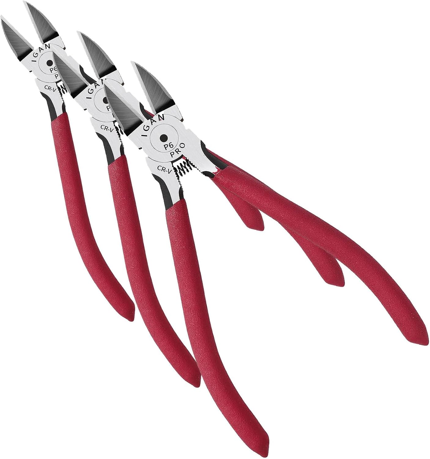 P6 6-inch Ultra Sharp & Powerful Side Cutter Clippers with Longer Flush Cutting Edge, Ideal Wire Snips for Crafting, Floral, Electrical & Any Clean Cut Needs