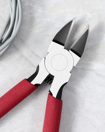 P6 6-inch Ultra Sharp & Powerful Side Cutter Clippers with Longer Flush Cutting Edge, Ideal Wire Snips for Crafting, Floral, Electrical & Any Clean Cut Needs