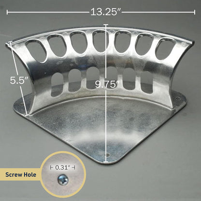Garden Water Hose Holder for 200ft 1/2" Hosing, Silver