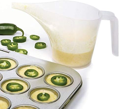 Funnel Pitcher, Food Grade Material Measuring Cup with Long Spout Large Capacity Easy Pour Cup for Bakeware Oils Watering Plants