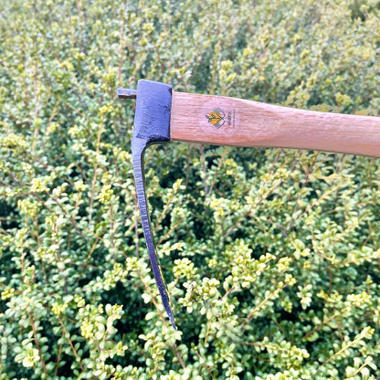 14 Inch Heavy Duty Wide Hoe, Japanese Carbon Steel with Oak Wooden Handle, Without Welding, Garden Tool for Digging, Weeding, and Planting
