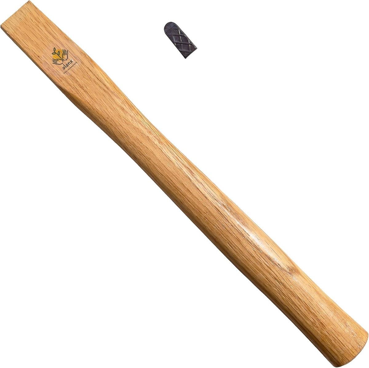 14 Inch Heavy Duty Wide Hoe, Japanese Carbon Steel with Oak Wooden Handle, Without Welding, Garden Tool for Digging, Weeding, and Planting