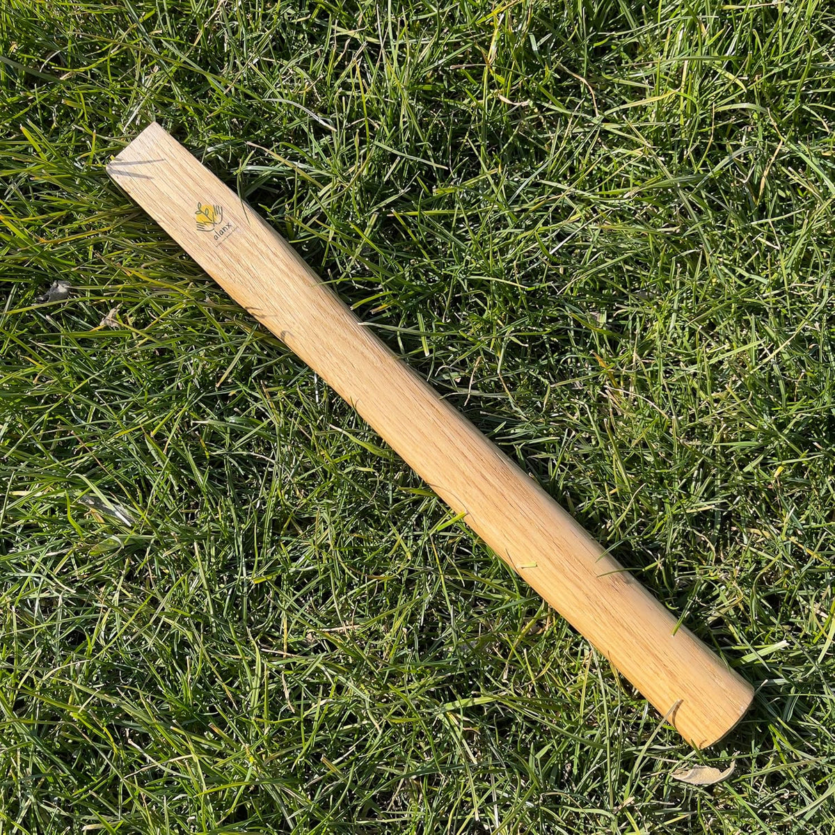 14 Inch Heavy Duty Wide Hoe, Japanese Carbon Steel with Oak Wooden Handle, Without Welding, Garden Tool for Digging, Weeding, and Planting