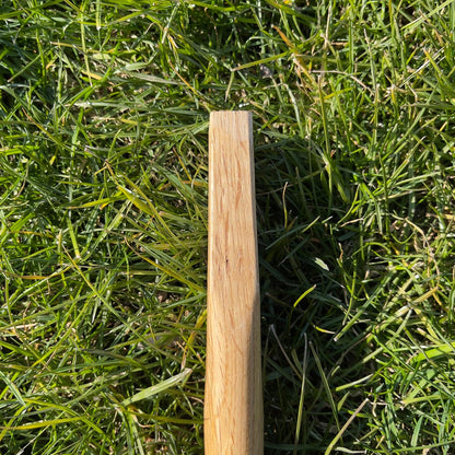 14 Inch Heavy Duty Wide Hoe, Japanese Carbon Steel with Oak Wooden Handle, Without Welding, Garden Tool for Digging, Weeding, and Planting