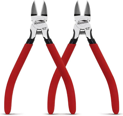 Wire Cutters 10 PACK, 6 inch, Side Cutters, Flush Cut Pliers
