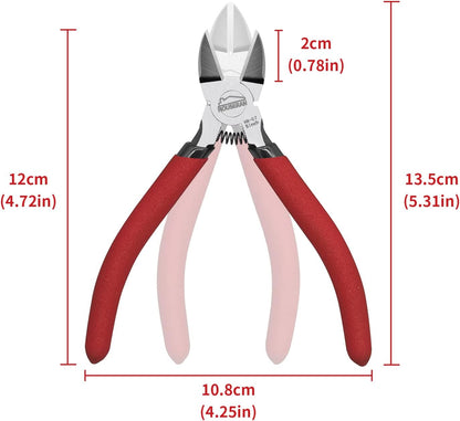 Wire Cutters 10 PACK, 6 inch, Side Cutters, Flush Cut Pliers