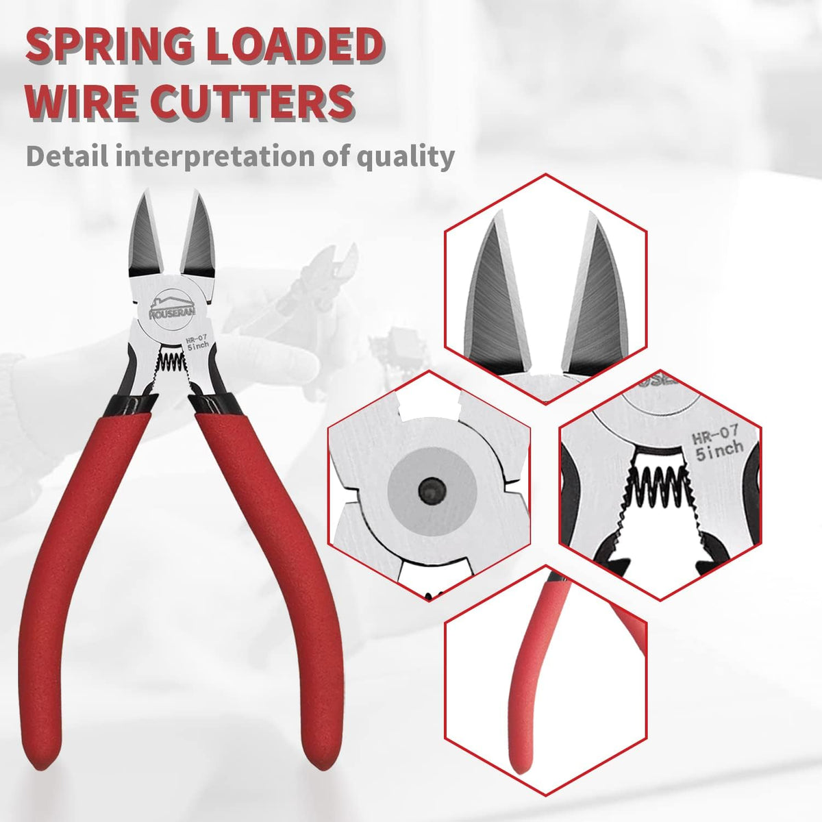 Wire Cutters 10 PACK, 6 inch, Side Cutters, Flush Cut Pliers