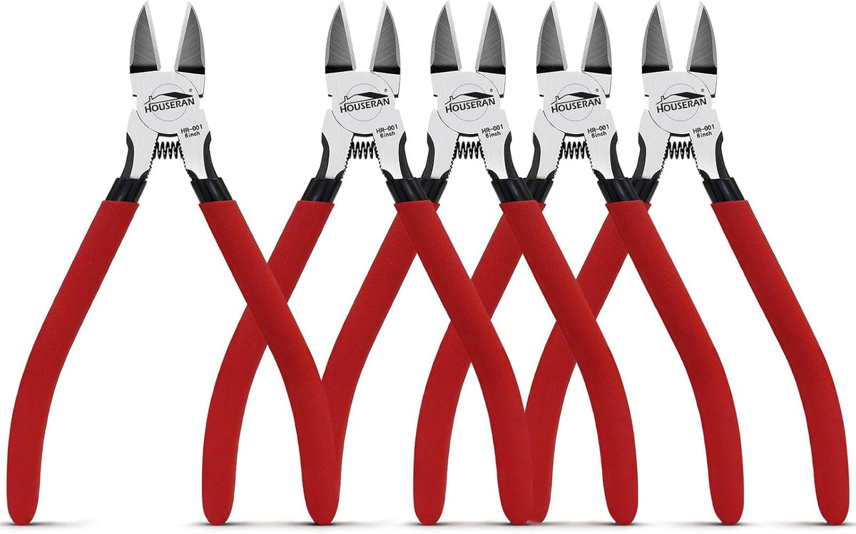 Wire Cutters 10 PACK, 6 inch, Side Cutters, Flush Cut Pliers