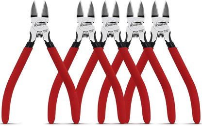 Wire Cutters 10 PACK, 6 inch, Side Cutters, Flush Cut Pliers
