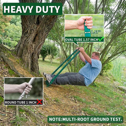 Broadfork Garden Tool with 11.8" Long Tines, 5-Tine Broad Fork for Gardening Heavy Duty, Unbreakable Garden Fork & Hand Tiller for Farm Digging, Crushing, Aerating Soil
