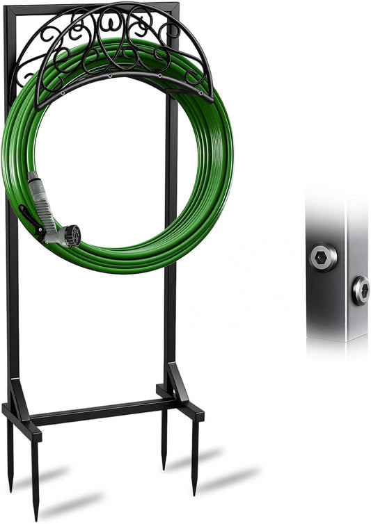 Heavy Duty Garden Hose Holder Freestanding Rustproof, Holds 150FT