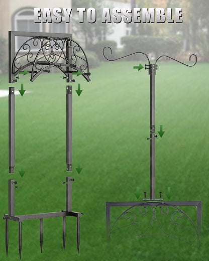 Heavy Duty Garden Hose Holder Freestanding Rustproof, Holds 150FT