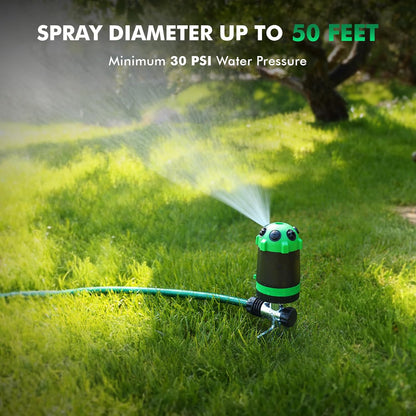 Gear Drive Sprinkler,Multi-Adjustable Lawn Sprinklers for Yard