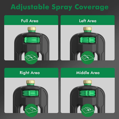 Gear Drive Sprinkler,Multi-Adjustable Lawn Sprinklers for Yard