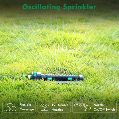 Gear Drive Sprinkler,Multi-Adjustable Lawn Sprinklers for Yard