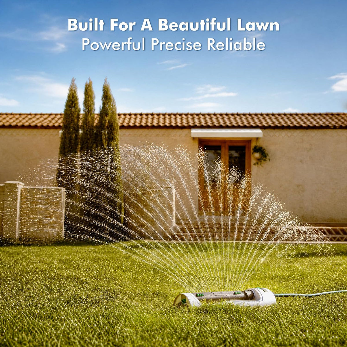 Gear Drive Sprinkler,Multi-Adjustable Lawn Sprinklers for Yard