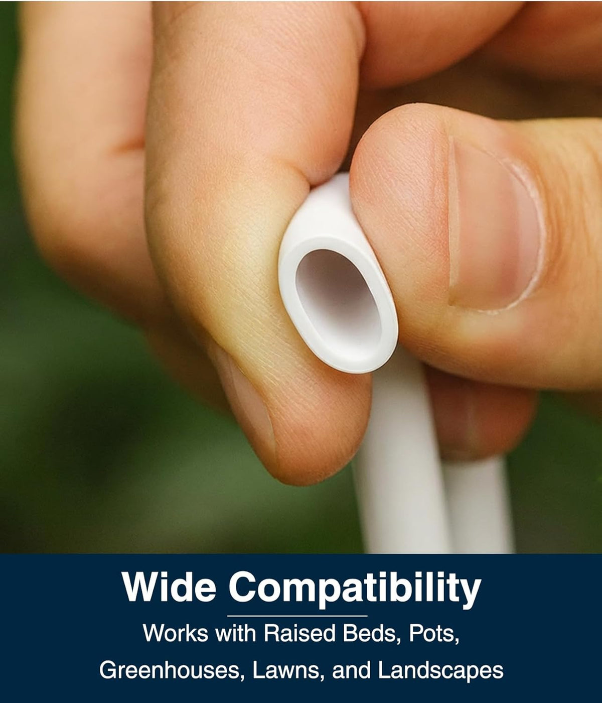 ® 1/4 Drip Irrigation Tubing, 100 Feet, Flexible PVC Plastic Drip Irrigation Hose for Gardening, Misting, Hydroponics and DIY Landscape Garden Projects, Blank Distribution (100ft, White)
