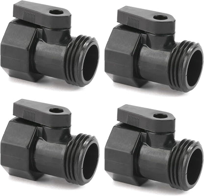 3/4" Brass Garden Hose Shut Off Valve,1-Way Restricted-Flow Water Shut-Off, Fits 3/4 Inch Hose Connector