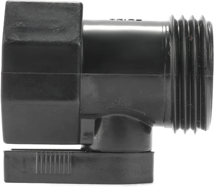3/4" Brass Garden Hose Shut Off Valve,1-Way Restricted-Flow Water Shut-Off, Fits 3/4 Inch Hose Connector