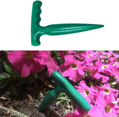 3 Pack Hand Dibber with 4 Inch Measuring Scale Small Plastic Seed Dibber Bulb Planter Tool Seed Planter Herb Seeds Planting Dibbers for Seedlings Vegetable Seeds Garden Kit Tulip Flower Bulbs