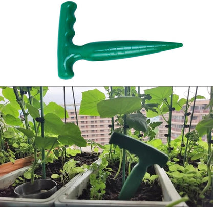 3 Pack Hand Dibber with 4 Inch Measuring Scale Small Plastic Seed Dibber Bulb Planter Tool Seed Planter Herb Seeds Planting Dibbers for Seedlings Vegetable Seeds Garden Kit Tulip Flower Bulbs