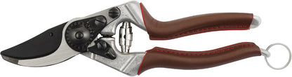 8 ELITE Pruning Shears – 8.3" Swiss-Made Garden Clippers with Leather-Wrapped Handle for Large Right Hand | Hand Pruners for Gardening | Garden Tool Cutter with Bypass Blade, Carbon Steel