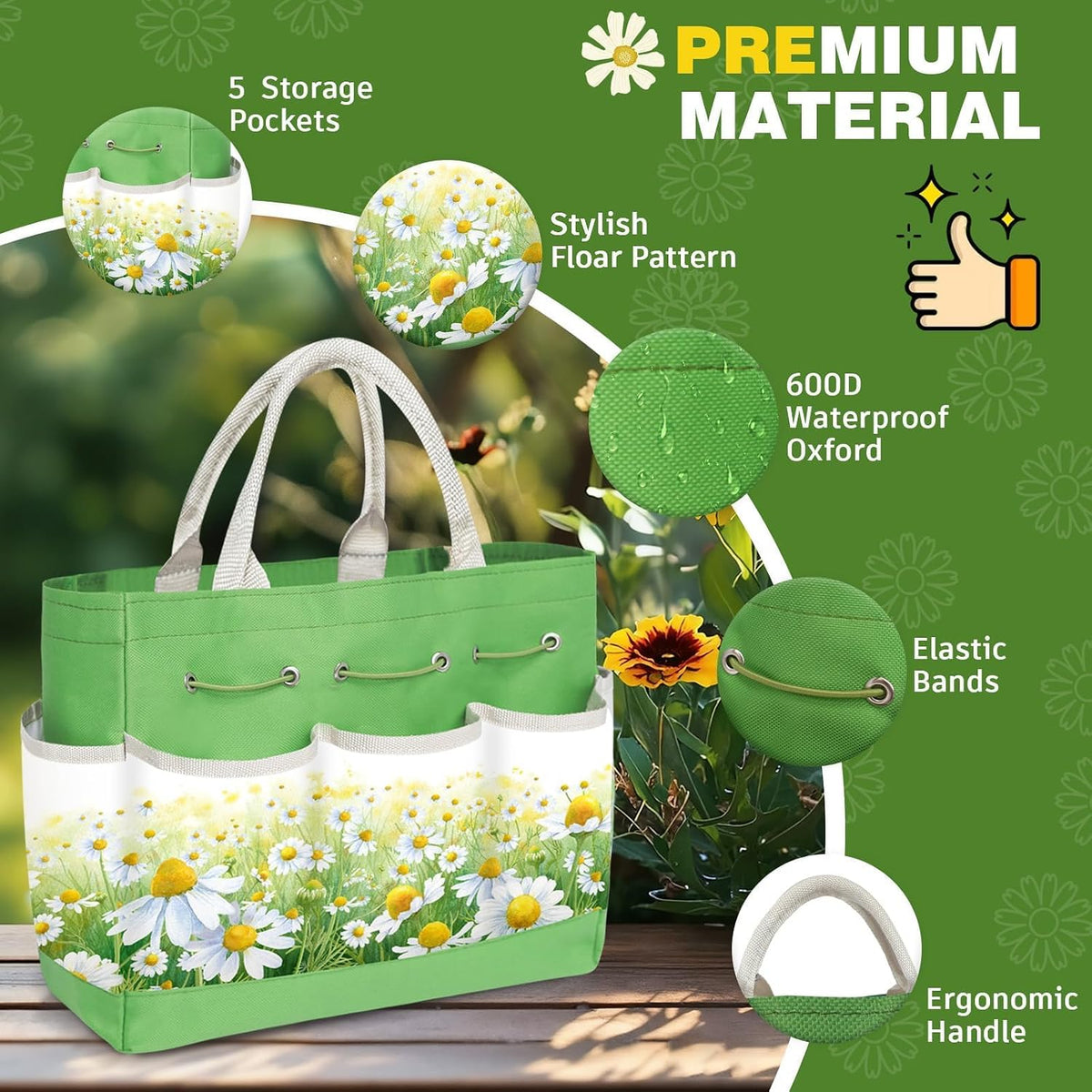 22Pcs Gardening Tools Set for Women Heavy Duty Garden Hand Tool Kit Birthday Gifts for Mom Her Wife Grandma Beginner Gardening Accessories with Tote Bag/Shovel/Repotting Mat/Plant Labels/Gloves-Black