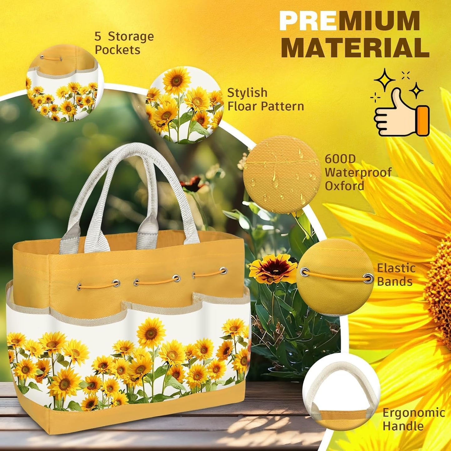 22Pcs Gardening Tools Set for Women Heavy Duty Garden Hand Tool Kit Birthday Gifts for Mom Her Wife Grandma Beginner Gardening Accessories with Tote Bag/Shovel/Repotting Mat/Plant Labels/Gloves-Black