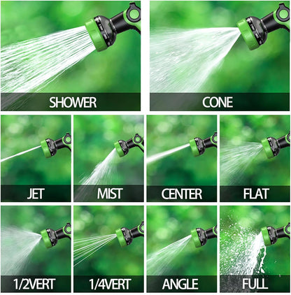 Hose Nozzle 10 Adjustable Patterns Garden Hose Nozzle Premium High Pressure Water Hose Nozzle with Thumb Control Design Hose Sprayer Nozzle for Garden & Lawns Watering, Cleaning, Pets & Car Washing
