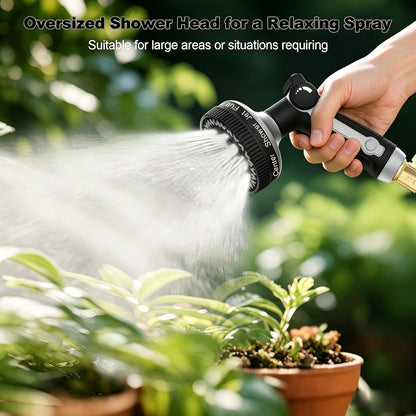 Hose Nozzle 10 Adjustable Patterns Garden Hose Nozzle Premium High Pressure Water Hose Nozzle with Thumb Control Design Hose Sprayer Nozzle for Garden & Lawns Watering, Cleaning, Pets & Car Washing
