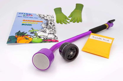 Watering & Tool Set – 30-Inch One Touch Rain Wand + 9‑Pattern Revolution Spray Gun + ColorPoint Compact Shear | Heavy‑Duty Metal, Ergonomic Grips - Green