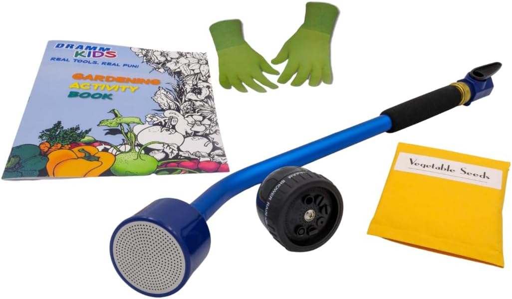 Watering & Tool Set – 30-Inch One Touch Rain Wand + 9‑Pattern Revolution Spray Gun + ColorPoint Compact Shear | Heavy‑Duty Metal, Ergonomic Grips - Green