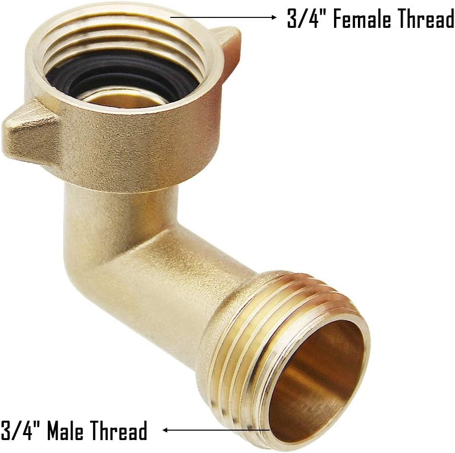 90 Degree Garden Hose Elbow, 2 Pack
