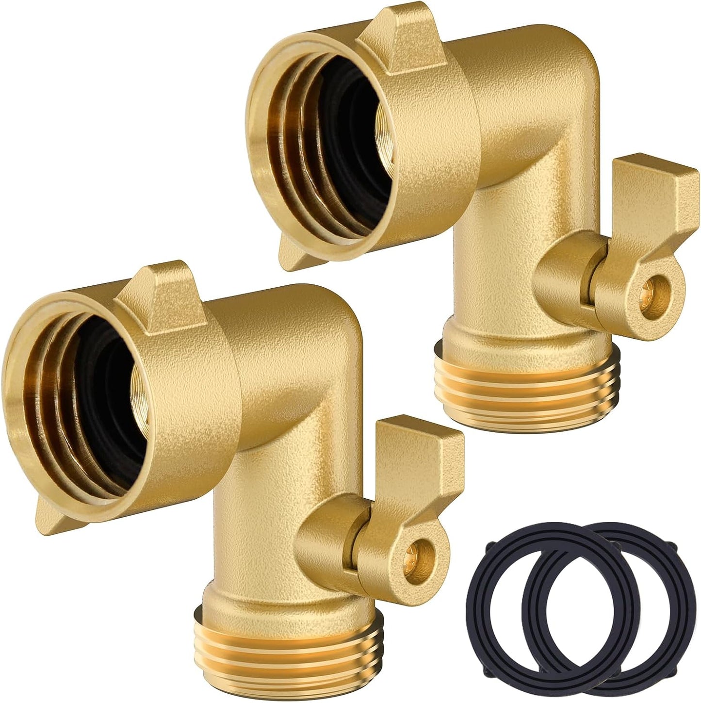 90 Degree Garden Hose Elbow, 2 Pack