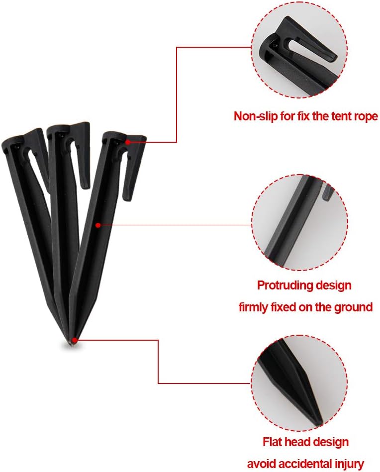 (100 Pcs) 3.3’’ Lawn Stake Kit Insert into Soil to Fix The Marginal Line, Garden Lawn Netting Camping Tent Home Gardening, Plastic Pegs for Installation Boundary Wire and Robot Lawn Mower