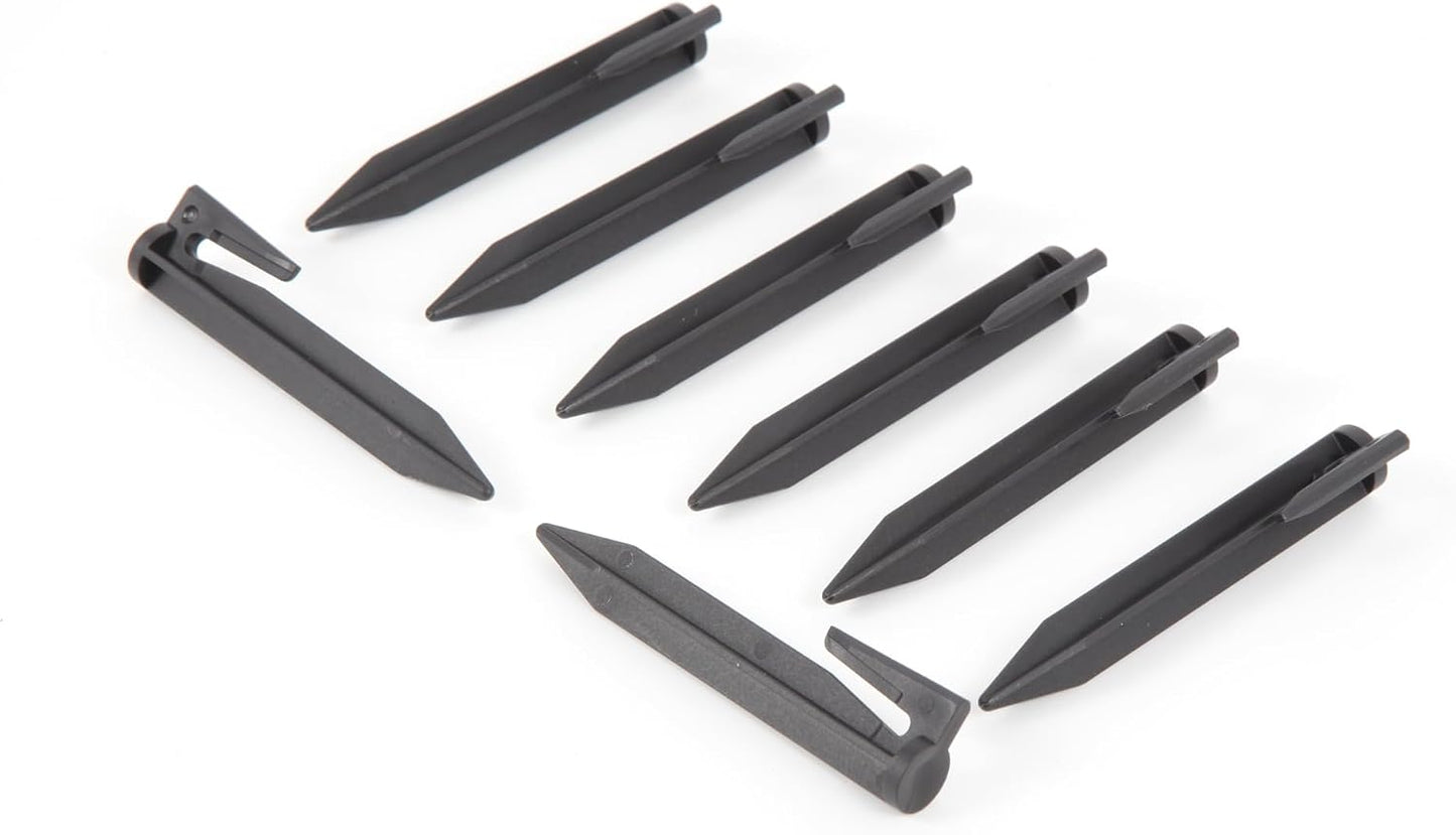 (100 Pcs) 3.3’’ Lawn Stake Kit Insert into Soil to Fix The Marginal Line, Garden Lawn Netting Camping Tent Home Gardening, Plastic Pegs for Installation Boundary Wire and Robot Lawn Mower