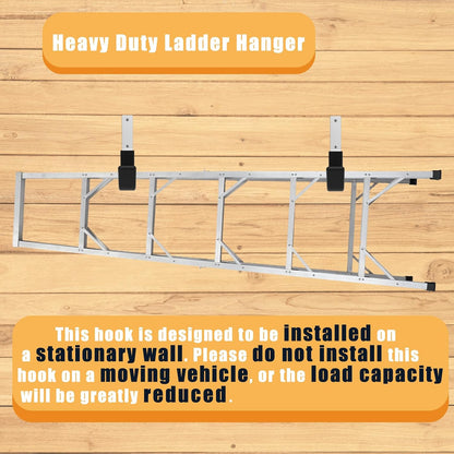 Heavy Duty Wall Mount Hooks, Ladder Hangers for Garage Storage, 6 M