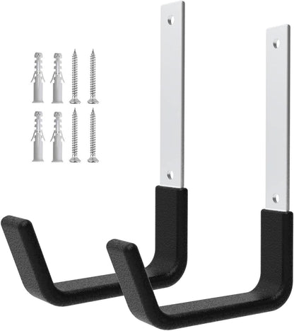Heavy Duty Wall Mount Hooks, Ladder Hangers for Garage Storage, 6 M