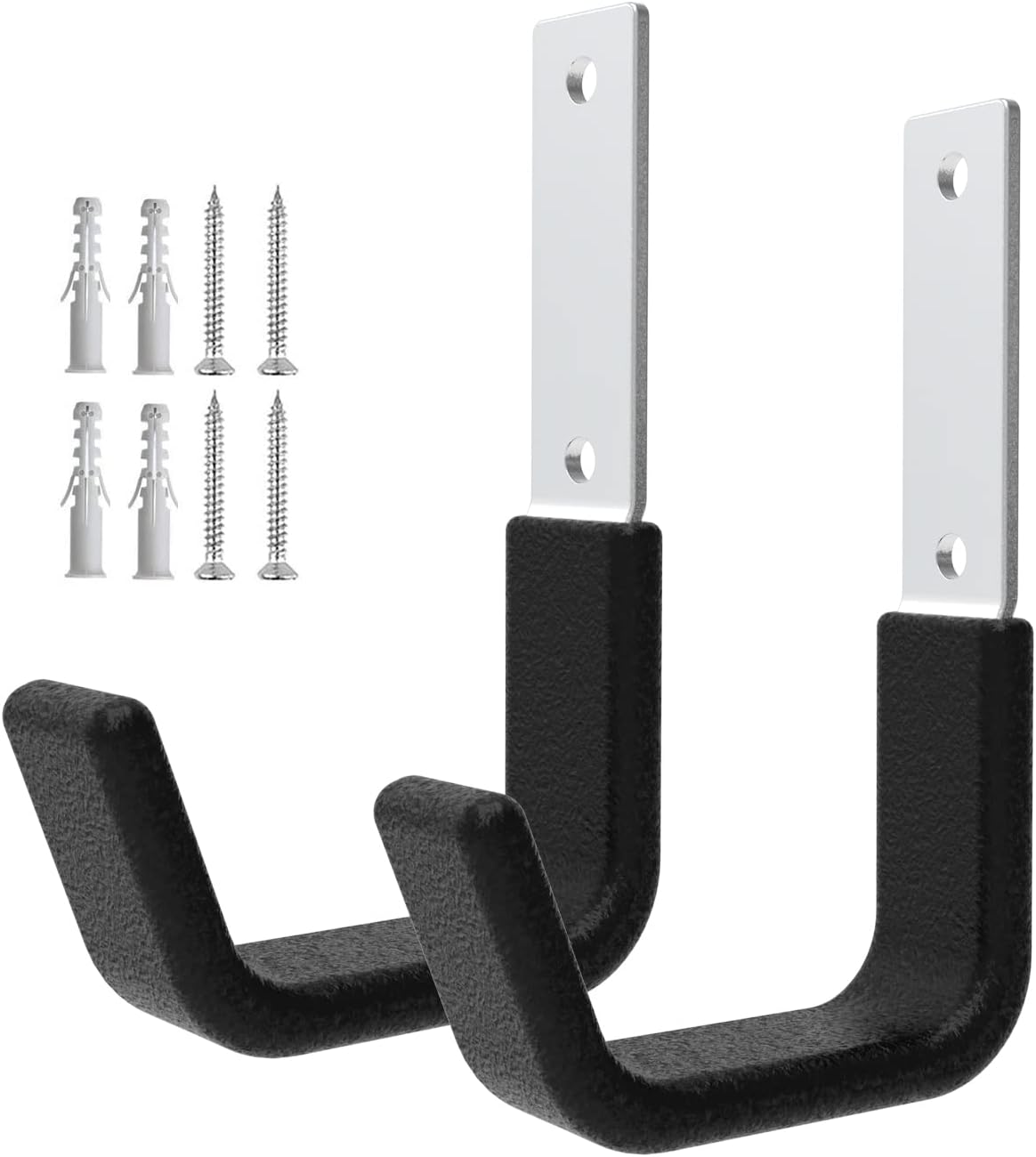 Heavy Duty Wall Mount Hooks, Ladder Hangers for Garage Storage, 6 M