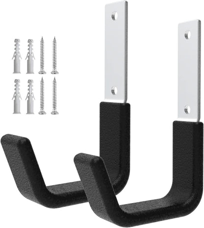 Heavy Duty Wall Mount Hooks, Ladder Hangers for Garage Storage, 6 M