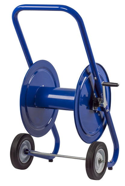 117-3-200-DM Hand Crank Dolly Hose Mount | Water Hose Cart with Wheels | Industrial Water Hose Reel Cart | Mobile Reel for Garden Hose | Fits 3/8'' x 200' Hose | 21” x 19” x 36.25”