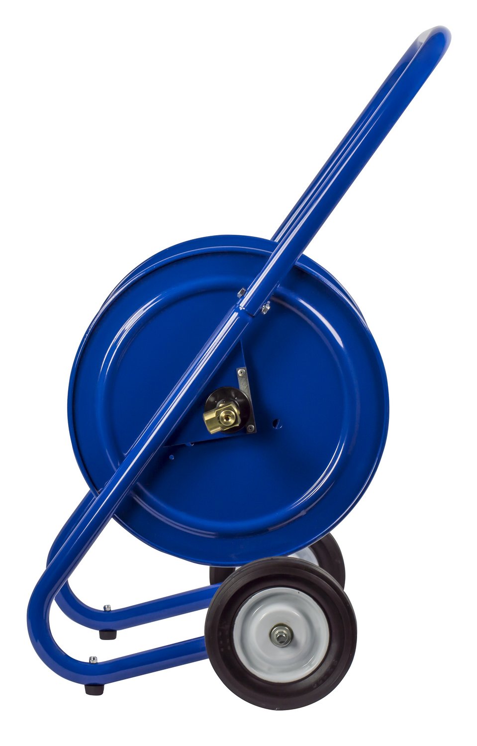 117-3-200-DM Hand Crank Dolly Hose Mount | Water Hose Cart with Wheels | Industrial Water Hose Reel Cart | Mobile Reel for Garden Hose | Fits 3/8'' x 200' Hose | 21” x 19” x 36.25”