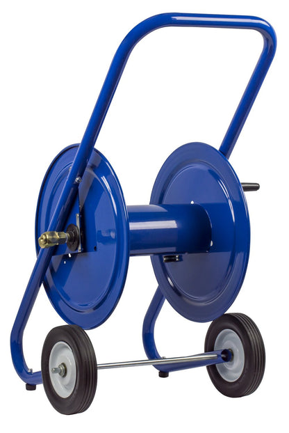 117-3-200-DM Hand Crank Dolly Hose Mount | Water Hose Cart with Wheels | Industrial Water Hose Reel Cart | Mobile Reel for Garden Hose | Fits 3/8'' x 200' Hose | 21” x 19” x 36.25”
