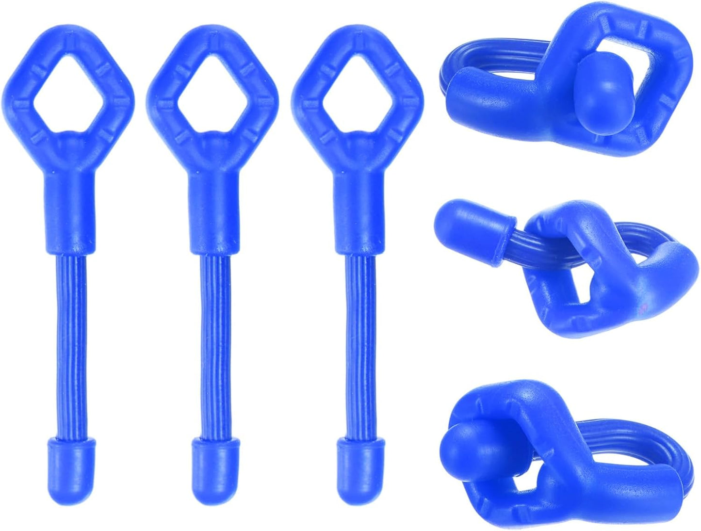 6-Pack Adjustable Plant Ties, 6inch/15.24cm Silicone Flexible Multi-Function Sturdy Garden Twist Tie for Plant Support/Tree/Shrub/Vine, Reusable Support Twine [Green]