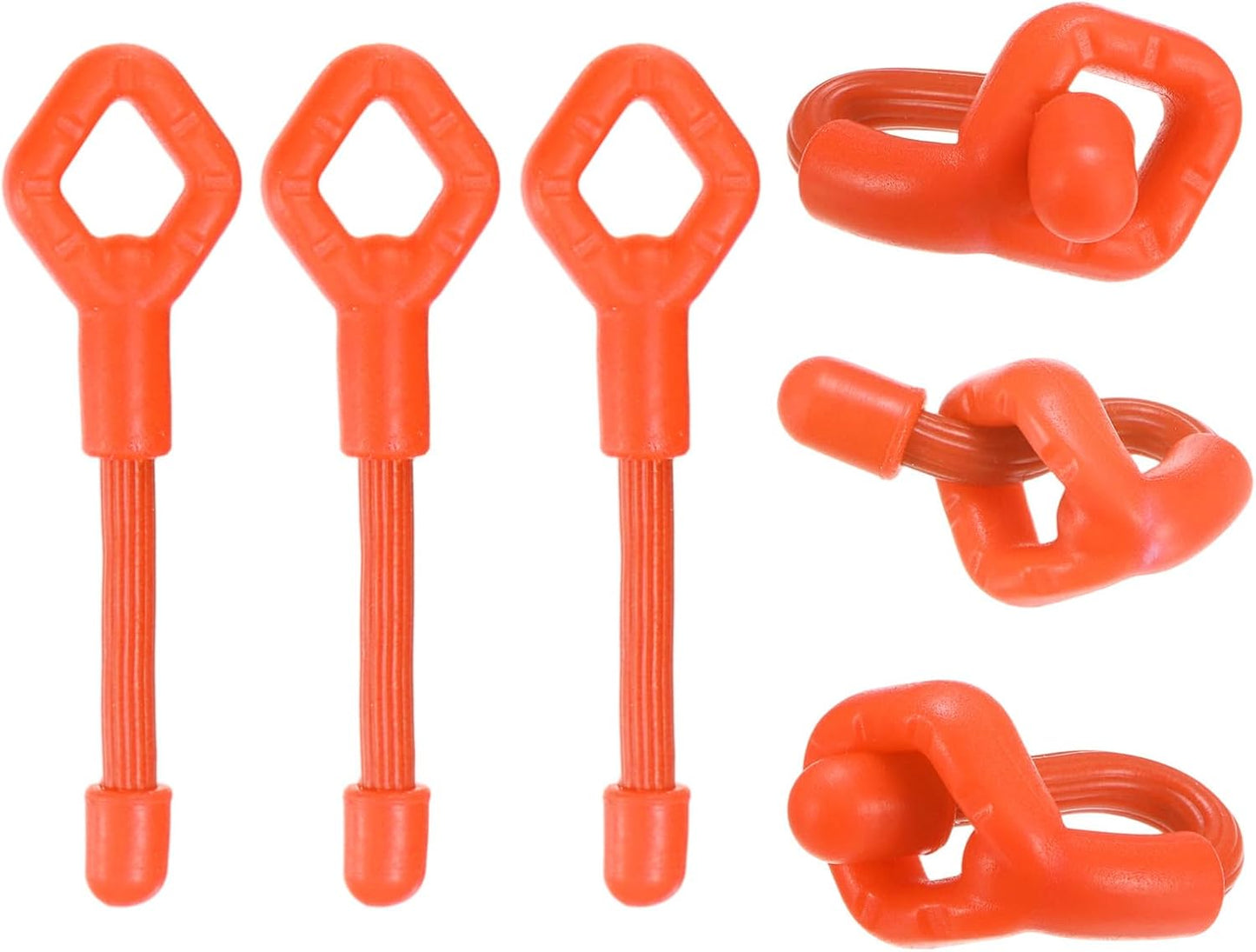 6-Pack Adjustable Plant Ties, 6inch/15.24cm Silicone Flexible Multi-Function Sturdy Garden Twist Tie for Plant Support/Tree/Shrub/Vine, Reusable Support Twine [Green]