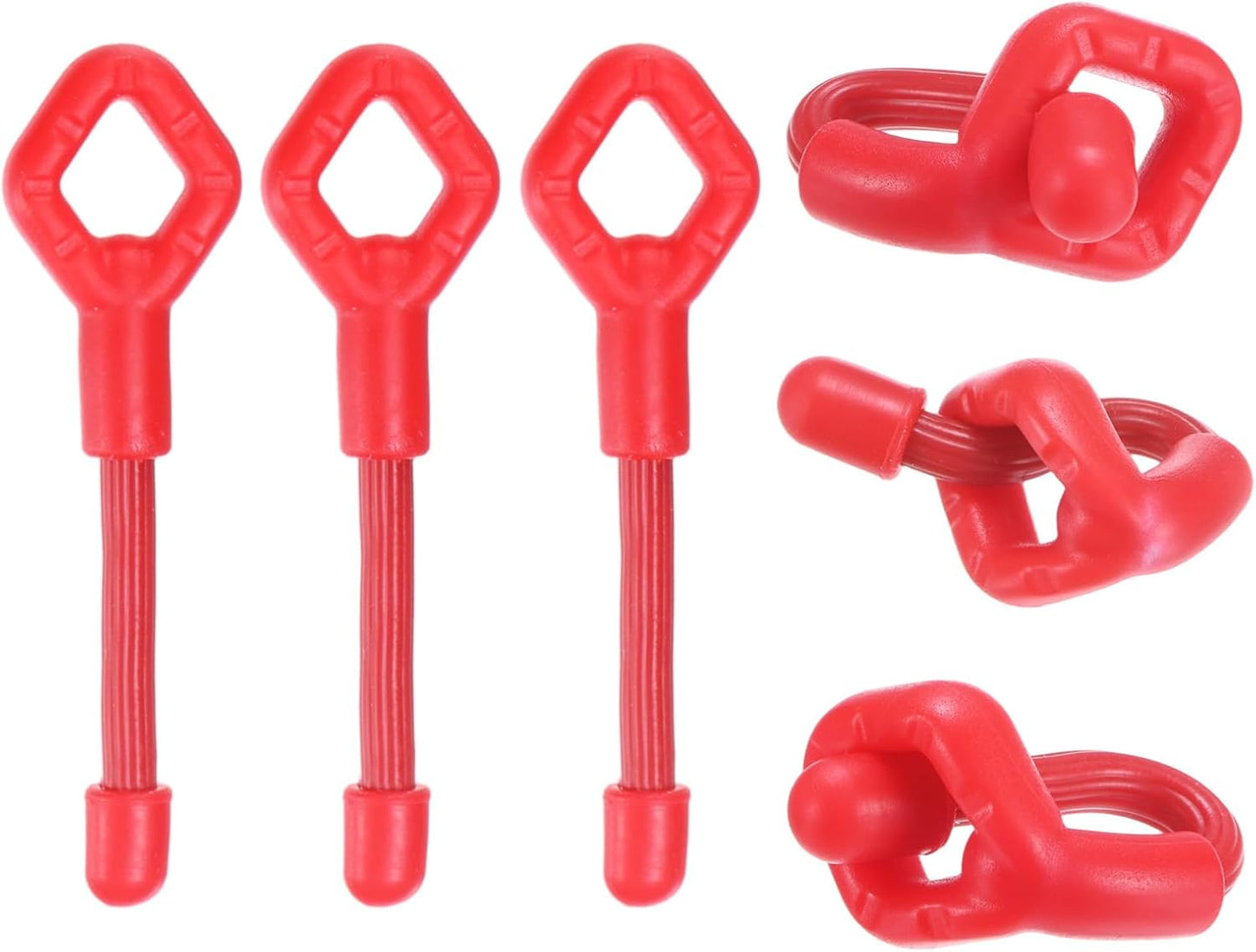 6-Pack Adjustable Plant Ties, 6inch/15.24cm Silicone Flexible Multi-Function Sturdy Garden Twist Tie for Plant Support/Tree/Shrub/Vine, Reusable Support Twine [Green]