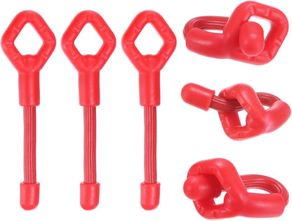 6-Pack Adjustable Plant Ties, 6inch/15.24cm Silicone Flexible Multi-Function Sturdy Garden Twist Tie for Plant Support/Tree/Shrub/Vine, Reusable Support Twine [Green]