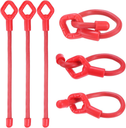 6-Pack Adjustable Plant Ties, 6inch/15.24cm Silicone Flexible Multi-Function Sturdy Garden Twist Tie for Plant Support/Tree/Shrub/Vine, Reusable Support Twine [Green]